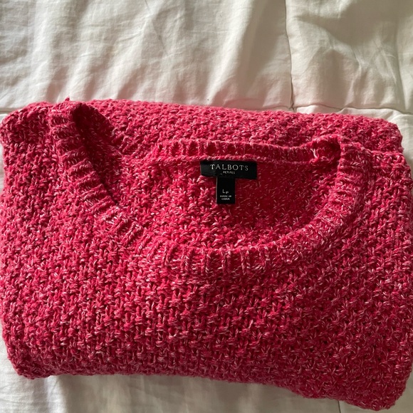 Talbots Raspberry Knit Sweater - Picture 8 of 8